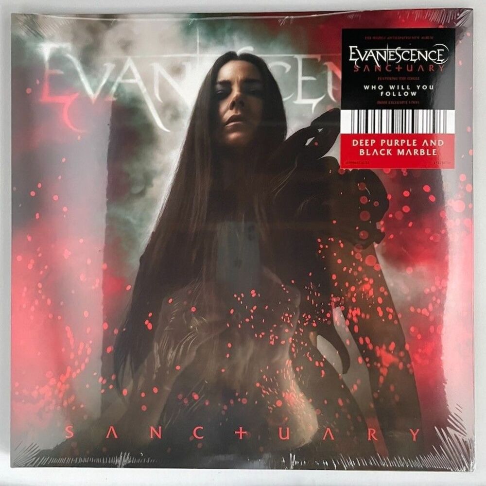 Evanescence - Sanctuary - Deep Purple and Black Marble Double Vinyl Records